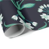 シームレス抽象芸術アールヌーボー花柄 ラッピングペーパー (ロールコーナー)