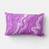 シームレス抽象芸術大理石ピンクパターン装飾用クッション ランバークッション (裏面)