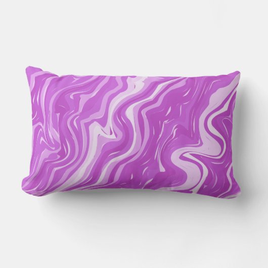 シームレス抽象芸術大理石ピンクパターン装飾用クッション ランバークッション (正面)