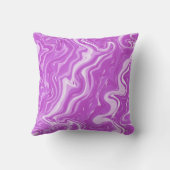 シームレス抽象芸術大理石ピンクパターン クッション (裏面)