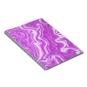 シームレス抽象芸術大理石ピンクパターン ノートブック (右側)
