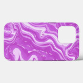 シームレス抽象芸術大理石ピンクパターン Case-Mate iPhoneケース (裏面 (横))