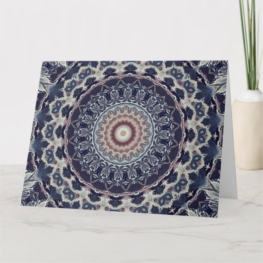 シームレス抽象芸術幾何学円曼荼羅 カード (正面)