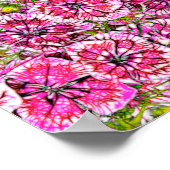 シームレス抽象芸術背景 ポスター (角)