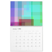 シームレス抽象芸術 カレンダー (1月 2026)