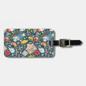 シームレス日本のなパターン ラゲッジタグ (正面横)