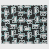 シームレス未来的ラッピング紙 ラッピングペーパー (フラット)