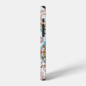 シームレス模様。花の背景、エツ iPhoneケース (左側面)