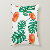 シームレス水色イラストレーション背景トロピック アクセントクッション (正面(垂直))