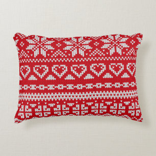 シームレス編み物パターンノルウェーフェスティバルセーターd アクセントクッション