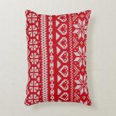 シームレス編み物パターンノルウェーフェスティバルセーターd アクセントクッション (正面(垂直))