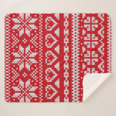 シームレス編み物パターンノルウェーフェスティバルセーターd シェルパブランケット (正面(横))