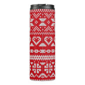 シームレス編み物パターンノルウェーフェスティバルセーターd タンブラー (裏面)