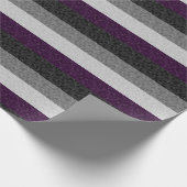 シームレス繰り返し無性プライドピクセルフラグ ラッピングペーパー (角)