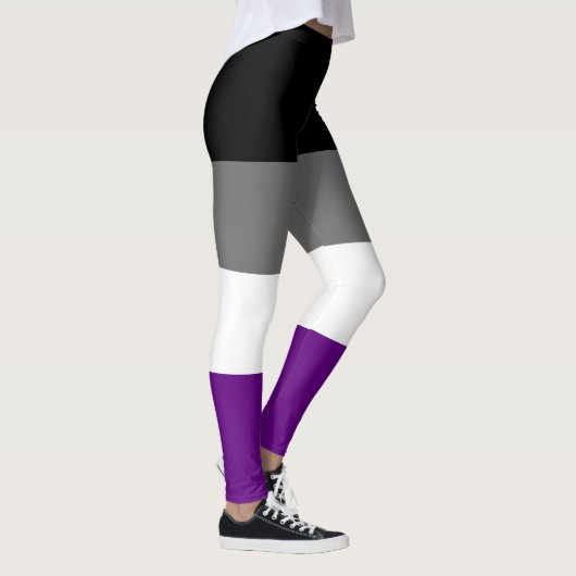 シームレス繰り返し無性プライドフラグパターン レギンス (右)