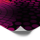 シームレス華美なテクスチャ背景対角波 ポスター (角)