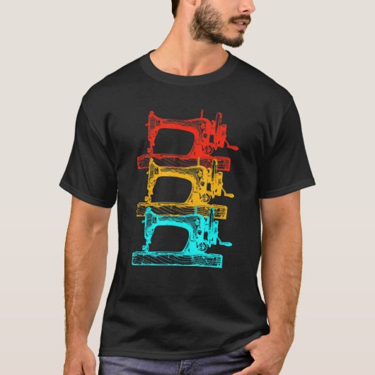 シームレス裁縫カラフル裁縫機 Tシャツ (正面)