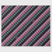 シームレス装飾華美フォーク2020ニューイヤー ラッピングペーパー (フラット)