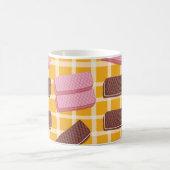 シームレス違うウエハー コーヒーマグカップ (中央)