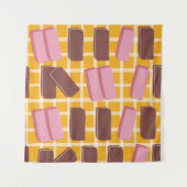 シームレス違うウエハー タペストリー (正面(横))