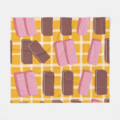 シームレス違うウエハー フリースブランケット (正面(横))