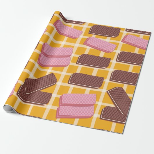 シームレス違うウエハー ラッピングペーパー (アンロールド)