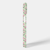 シームレス ピンクローズ 水彩パターン Case-Mate iPhoneケース (裏面 / 右)