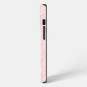 シームレス ピンク大理石模様 iPhoneケース (左側面)
