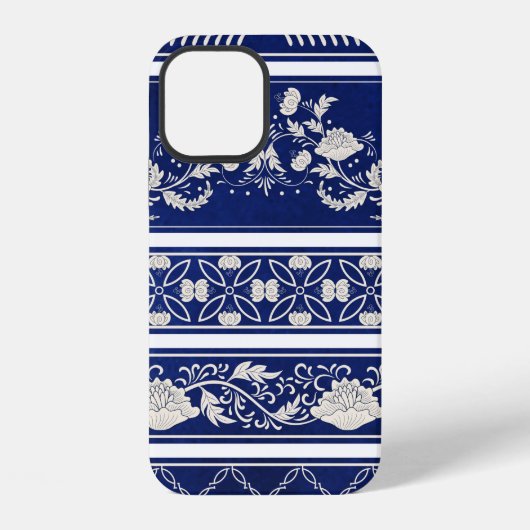 シームレス 五重のボーダー パターン iPhoneケース (裏面)