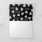 シームレスLOVEバレンタインデー黒ダークホワイトscra シーズンカード (内部)