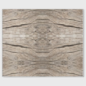 シームレフェイクス割れ木の木切り ラッピングペーパー (フラット)