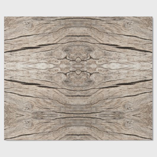 シームレフェイクス割れ木の木切り ラッピングペーパー (フラット)