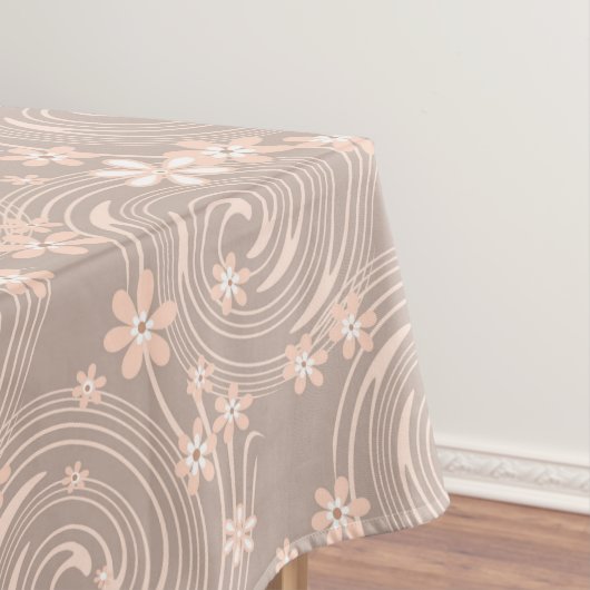 シームレモダンス抽象芸術咲葉き花咲き テーブルクロス (インサイチュ)