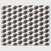 シームレモダンームパターンアメリカンフットボール ラッピングペーパー (フラット)