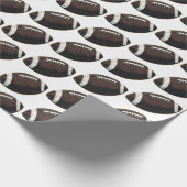 シームレモダンームパターンアメリカンフットボール ラッピングペーパー (角)