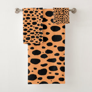 シームレモダンームワイルドサファリキャットアニマルプリント バスタオルセット