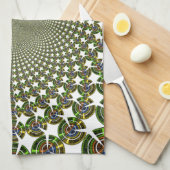 シームレ伝統的スサメ キッチンタオル (四つ折り)