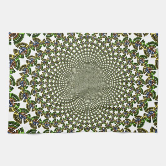 シームレ伝統的スサメ キッチンタオル (横)