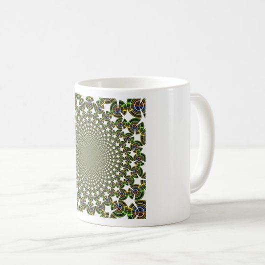 シームレ伝統的スサメ コーヒーマグカップ (正面右)