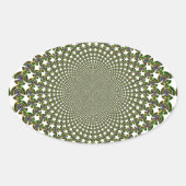 シームレ伝統的スサメ 楕円形シール (正面)