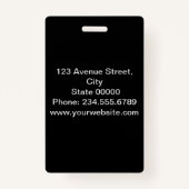 シームレ市松模様にスの格子模様の抽象芸術パターンの再 バッジ (裏面)