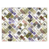 シームレ市松模様にスタータンチェックパターン青眉 テーブルクロス (正面(横))