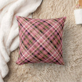 シームレ市松模様にスタータンチェックピンク白黒p クッション (ブランケット)