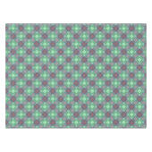 シームレ市松模様にスプレイド抽象芸術正方形ジオメトリ テーブルクロス (正面(横))