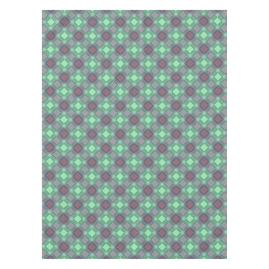 シームレ市松模様にスプレイド抽象芸術正方形ジオメトリ テーブルクロス (正面)