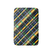 シームレ市松模様にスプレイド抽象芸術正方形ジオメトリ バスマット (正面縦)