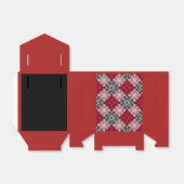 シームレ市松模様にスプレイド抽象芸術正方形ジオメトリ フェイバーボックス (折り畳みなし)