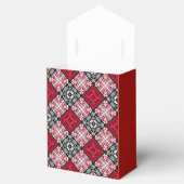 シームレ市松模様にスプレイド抽象芸術正方形ジオメトリ フェイバーボックス (オープン)