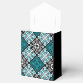 シームレ市松模様にスプレイド抽象芸術正方形ジオメトリ フェイバーボックス (オープン)