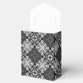 シームレ市松模様にスプレイド抽象芸術正方形ジオメトリ フェイバーボックス (オープン)